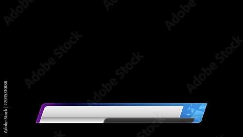 footage template lower third with blank space for broadcast media