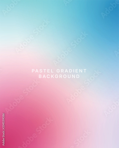 Aesthetic pastel blur background for contemporary brand identity. Trendy holographic mesh gradient background with soft neon colors. Minimalist soft pink and blue gradient background.