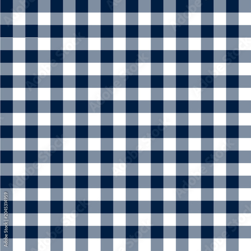 Midnight Blue gingham check pattern background, cute seamless pastel grid texture