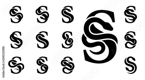 Foto Letter S Snake Logo Design Collection