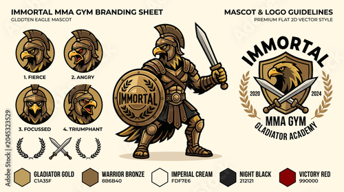 Photography Fantasy Warrior with Shield and Sword Illustration.