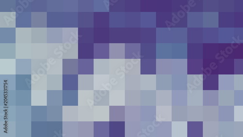Abstract Purple and Blue Pixel Mosaic Background with Soft Gradient Geometric Pattern