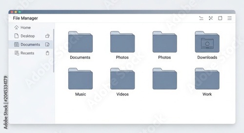 Computer file manager interface.