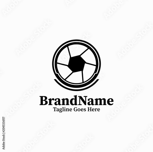 Creative Camera Lens Represents Professional Photography Studio Identity With Modern Style