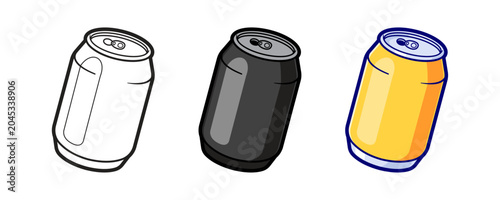 Bild auf Leinwand Coldrink Can Vector Icon