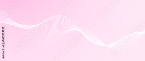 Canvas Print Pink wavy line pattern background