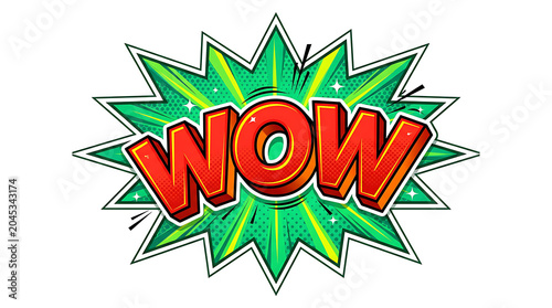 Comic Book Style WOW Explosion Burst 1.