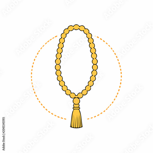 Islamic Prayer Beads Icon
