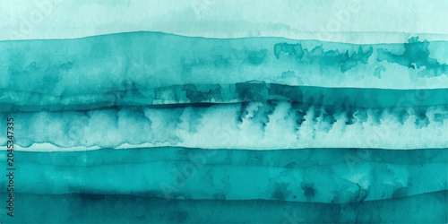 Foto Abstract turquoise watercolor and painted grunge textures merge into a vintage b