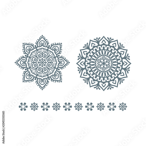Ornamental Floral Pattern Vector Set