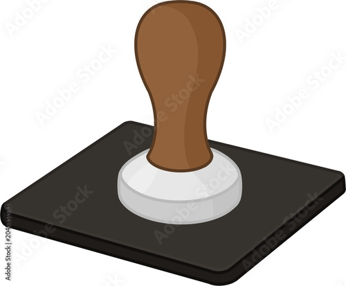 Εκτύπωση καμβά Coffee tamper icon for barista espresso⁠