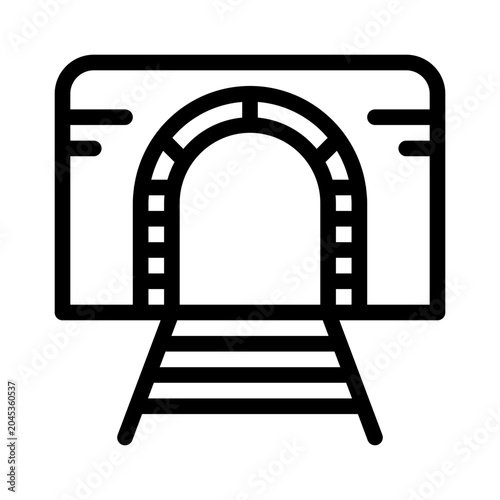 tunnel line icon