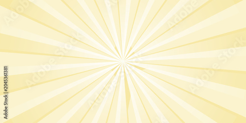 Schilderij op canvas Background with yellow gradient and concentrated lines interspersed with stars