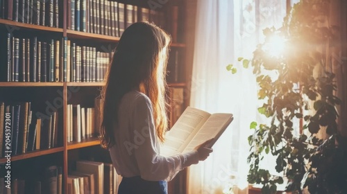 Scholarly Review in a Bright Library Setting