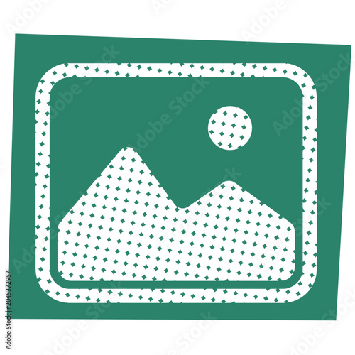 Textured Green Landscape Gallery Icon