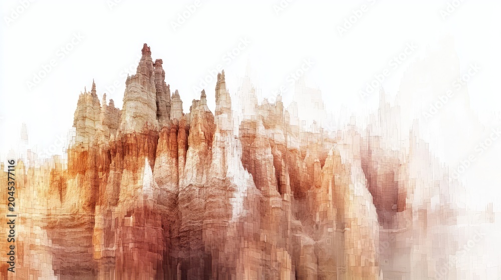 Naklejka premium Colorful geological formations