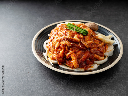 Duck meat marinated in spicy sauce