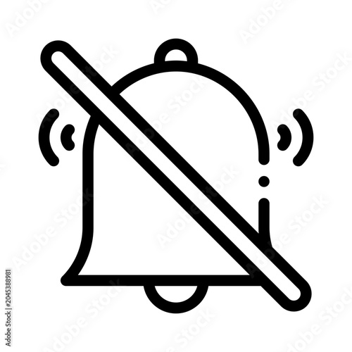 Tableau sur toile none line icon