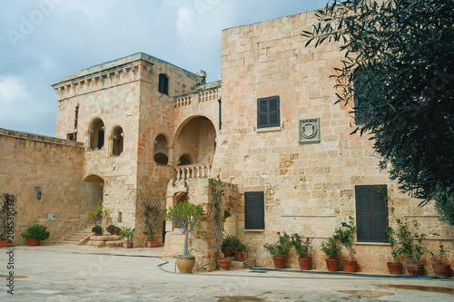 Cuadro en lienzo Magisterial Palace at Fort St. Angelo, Birgu, Malta