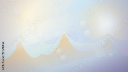 Pearl Origami Landscape Abstract Motion Background Loop