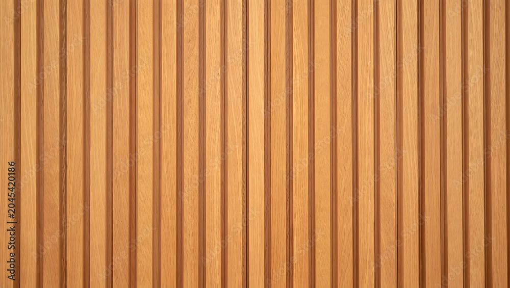 Fototapeta premium Close-up of vertical wooden planks with light reflections