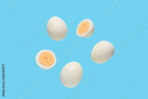Flying boiled chicken eggs ...