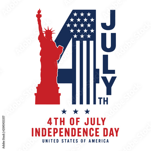 USA Independence Day Fourth of July vector illustration