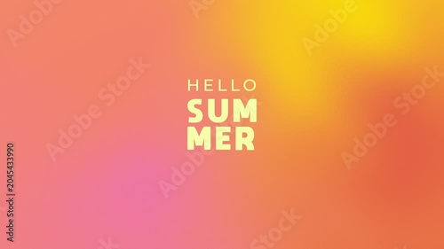 Bright summer gradient animation featuring rich textured orange, pink, yellow, and red color transitions. Perfect for branding, social media, advertising, presentations, digital content, and motion