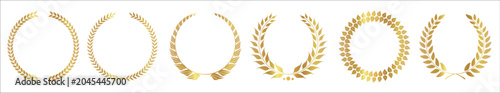 Photos golden laurels vector