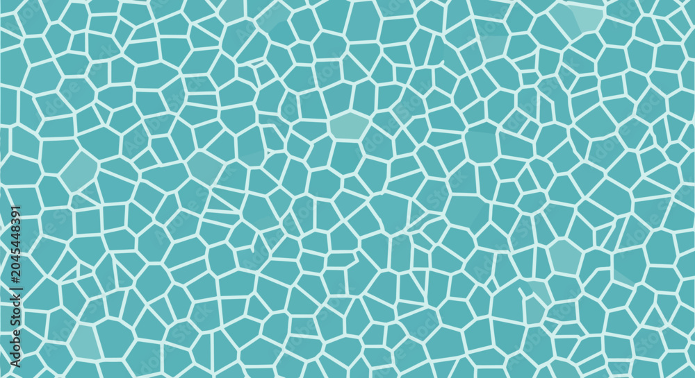 Obraz premium Abstract Mosaic Texture with Geometric Patterns in Aqua