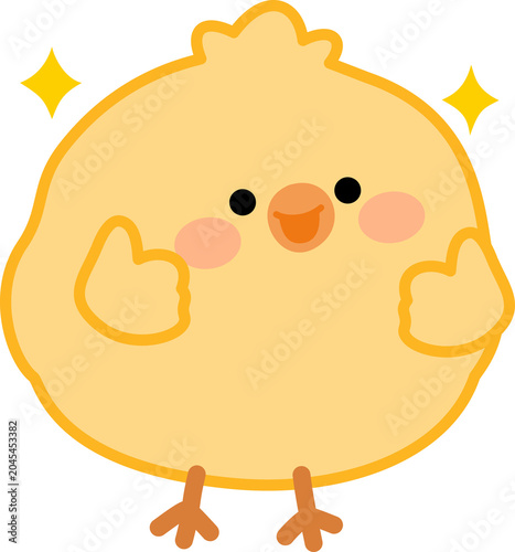 Foto Thumbs Up Cheer Chick Illustration