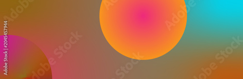 Vibrant abstract background with colorful gradient spheres and soft bokeh effects creating a modern and fluid design ideal for digital art and backgrounds