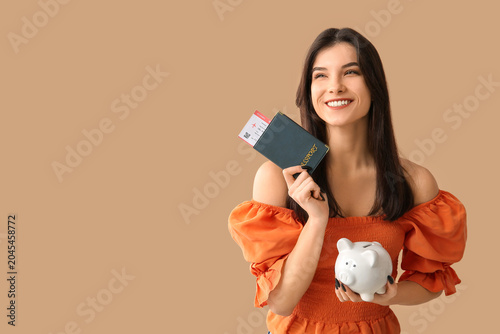 Beautiful young happy woman...