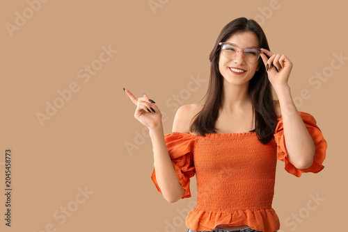 Beautiful young happy woman...