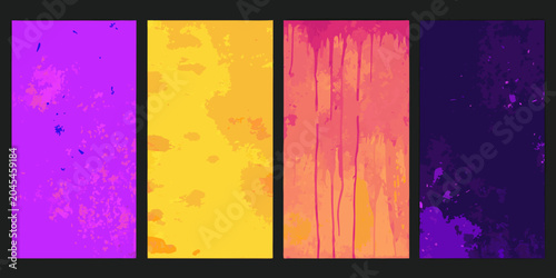 Tableau sur toile Grunge texture patterns vibrant vector illustrations with distressed surfaces