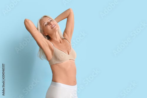 Body positive mature woman ...