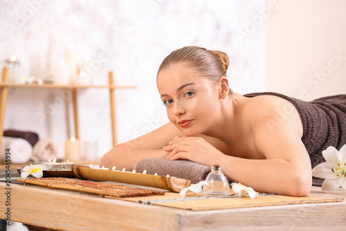 Beautiful young woman relax...