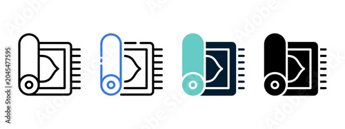 Fotografía Prayer Rug Worship Preparation Icon for Islamic Prayer and Spiritual Activities