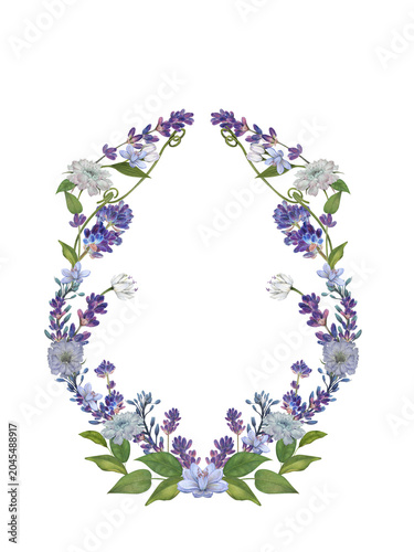 Photography Blue Lavender Oval Botanical Ornament Transparent PNG