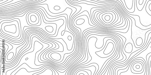 Bild auf Leinwand Minimalist abstract background with flowing topographic contour lines, soft gray and black tones white background, smooth organic curves, modern and clean aesthetic, subtle depth and texture