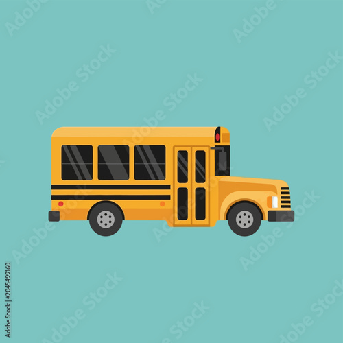 Yellow School Bus Illustration