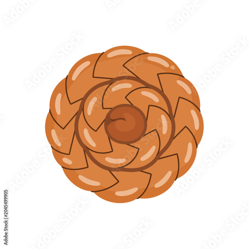 Abstract Geometric Flower Shape Illustration