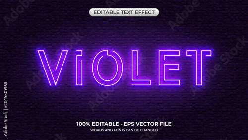 Canvastavla Violet glow text effect