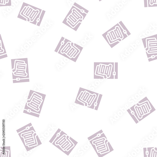 Fotografía evacuated food glyph vector seamless pattern