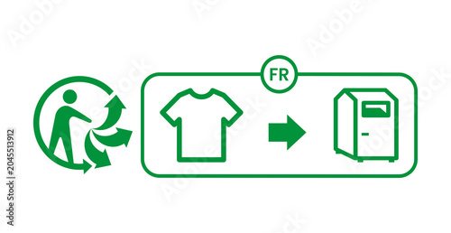 Triman Logo recycling in France