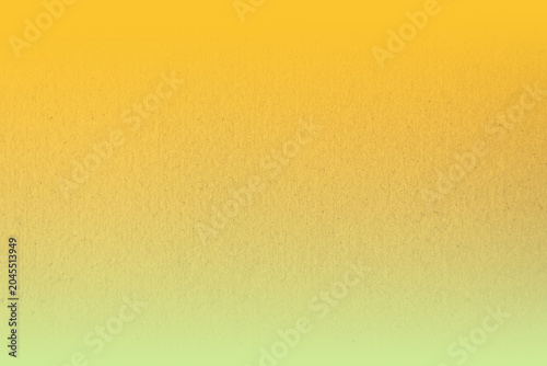 Foto Yellow gradient green tone colour paint on rough matted recycled paper texture b