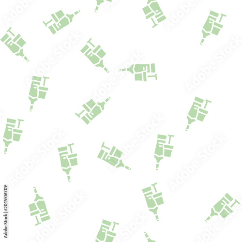 Tableau sur toile cabernet sauvignon red wine glyph vector seamless pattern
