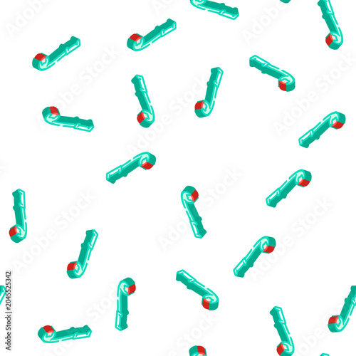 Foto sidearm ball thrower isometric seamless pattern