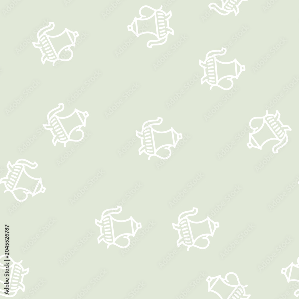 Fototapeta premium arabian vessel line seamless pattern arabian vessel thin line illustration