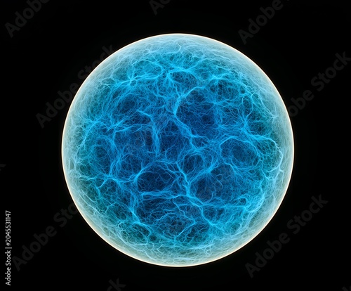 Abstract Blue Energy Sphere